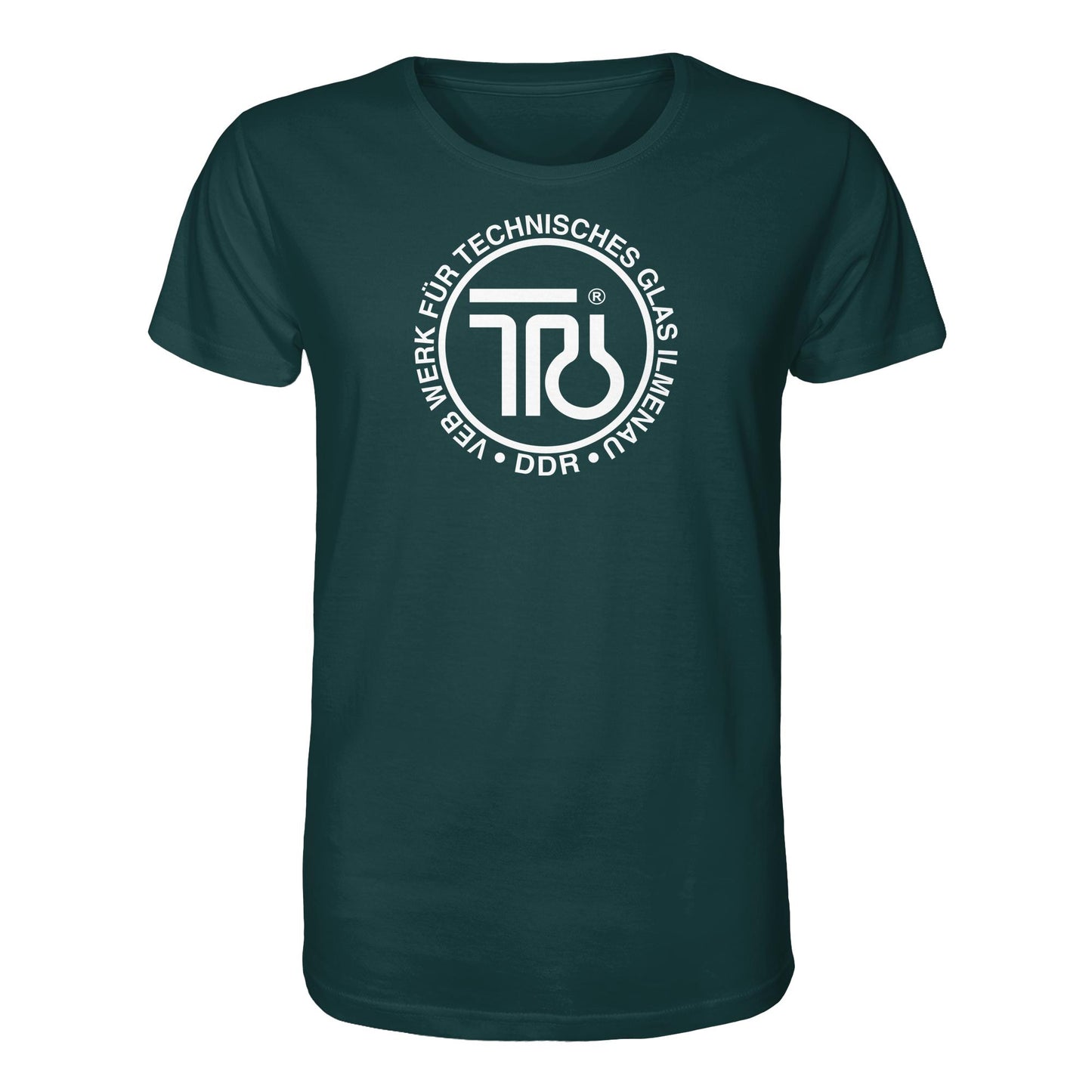 DDR Ostalgie Bio-Shirt Unisex • VEB WERK FÜR TECHNISCHES GLAS ILMENAU
