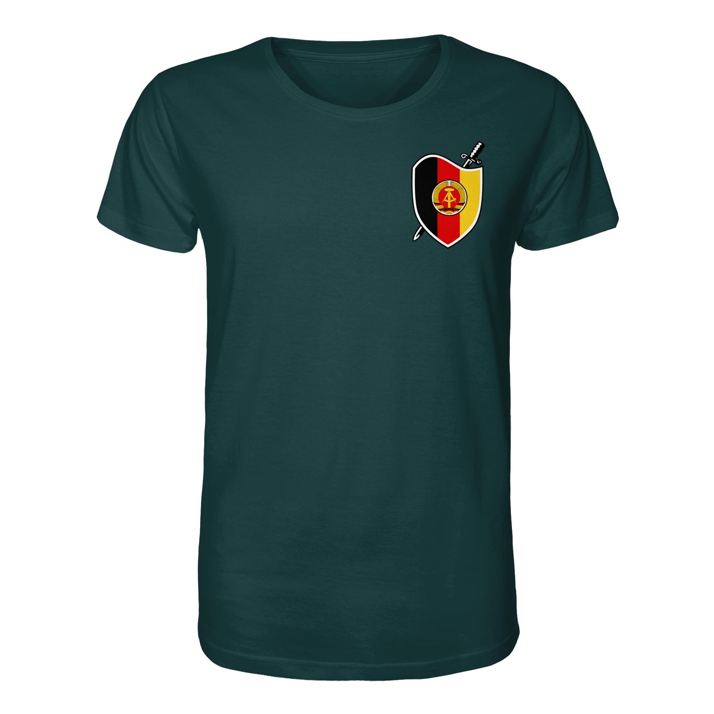 DDR Ostalgie Bio-Shirt Unisex • SIGNÉ STAATSSICHERHEIT (BRUST)