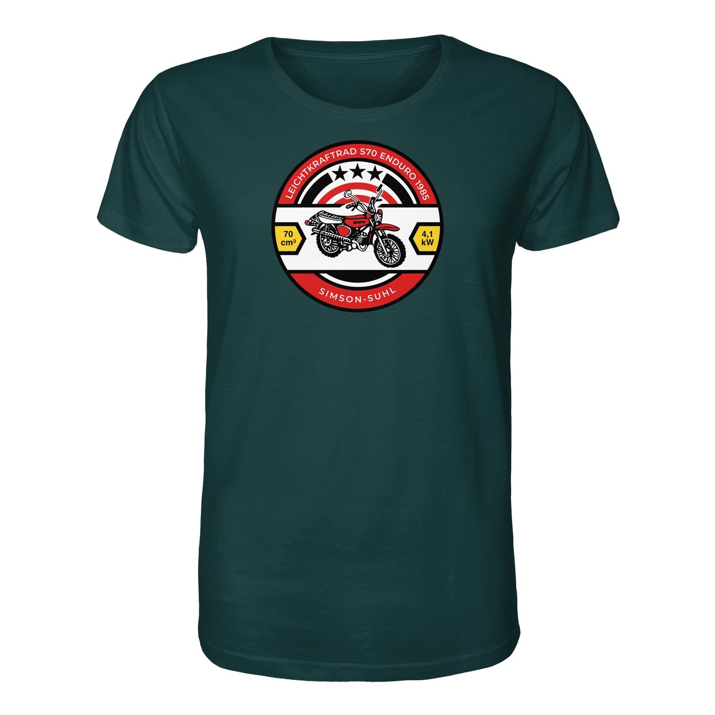 ORGANIC BIO SHIRT UNISEX • SIMSON S70 - ORIGINAL BIERDECKEL