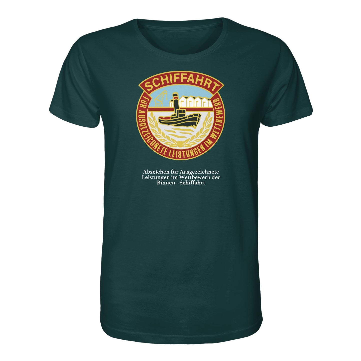 ORGANIC BIO SHIRT UNISEX • BINNEN-SCHIFFAHRT - ABZEICHEN FÜR AUSGEZEICHNETE LEISTUNGEN