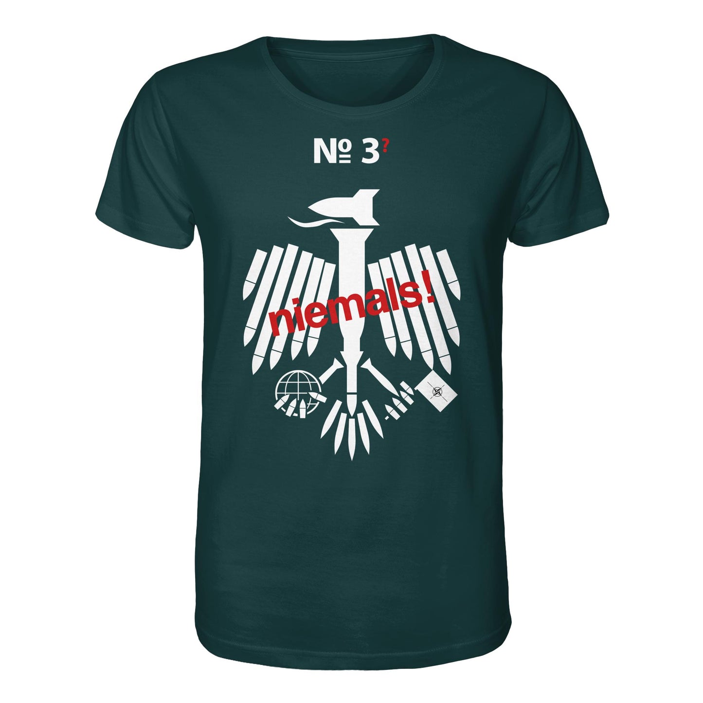 DDR Ostalgie Bio-Shirt Unisex • 3. WELTKRIEG NIEMALS! ANTI-NATO (ORIGINAL POSTER)