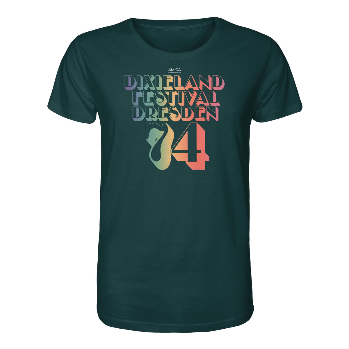DDR Ostalgie Bio-Shirt Unisex • DIXIELAND FESTIVAL DRESDEN 1974 (ORIGINAL-PLATTE)