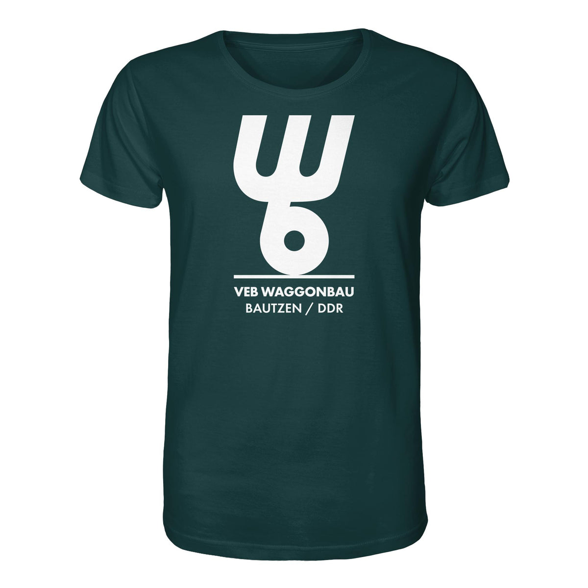 DDR Ostalgie Bio-Shirt Unisex • VEB WAGGONBAU BAUTZEN