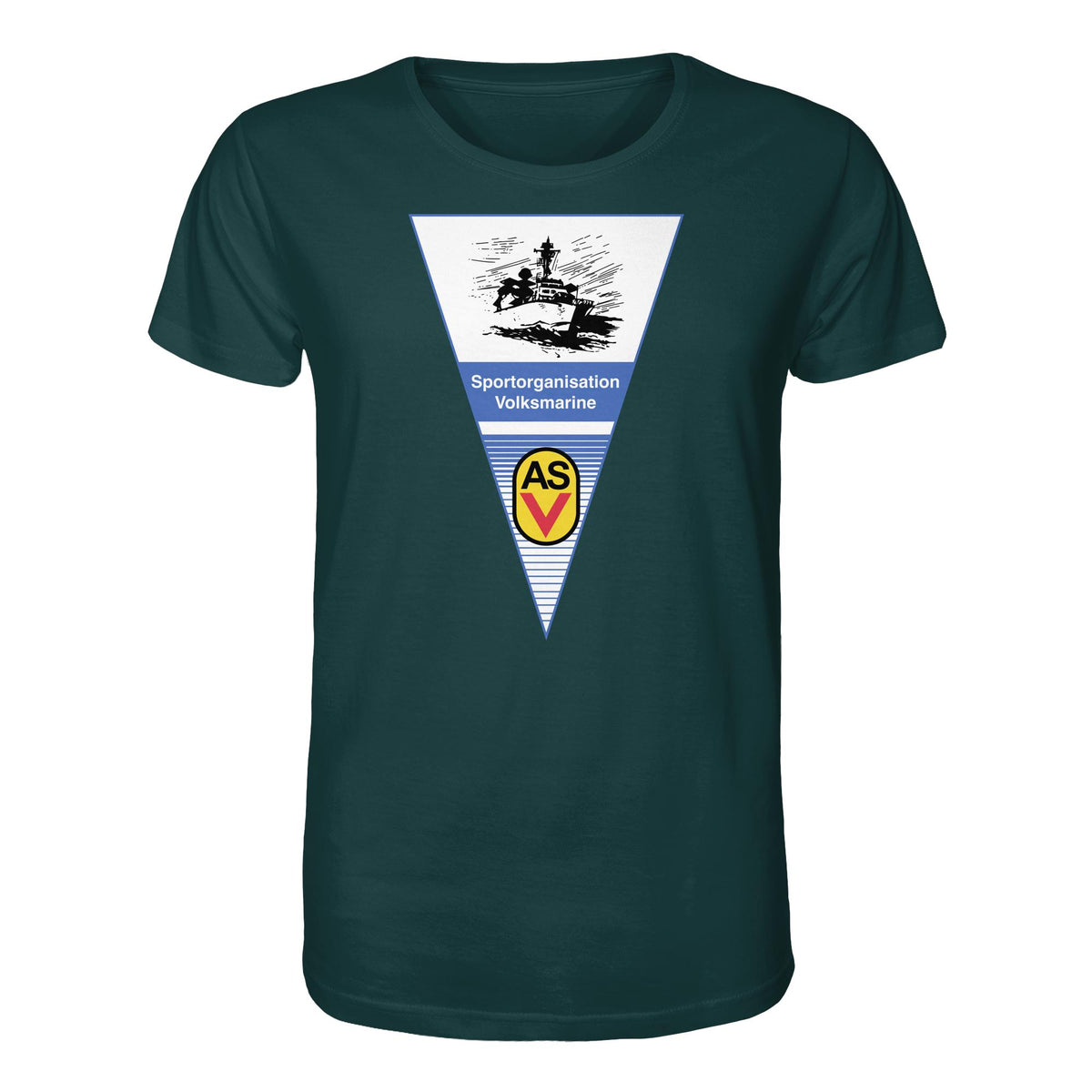 DDR Ostalgie Bio-Shirt Unisex •  ASV SPORTORGANISATION VOLKSMARINE