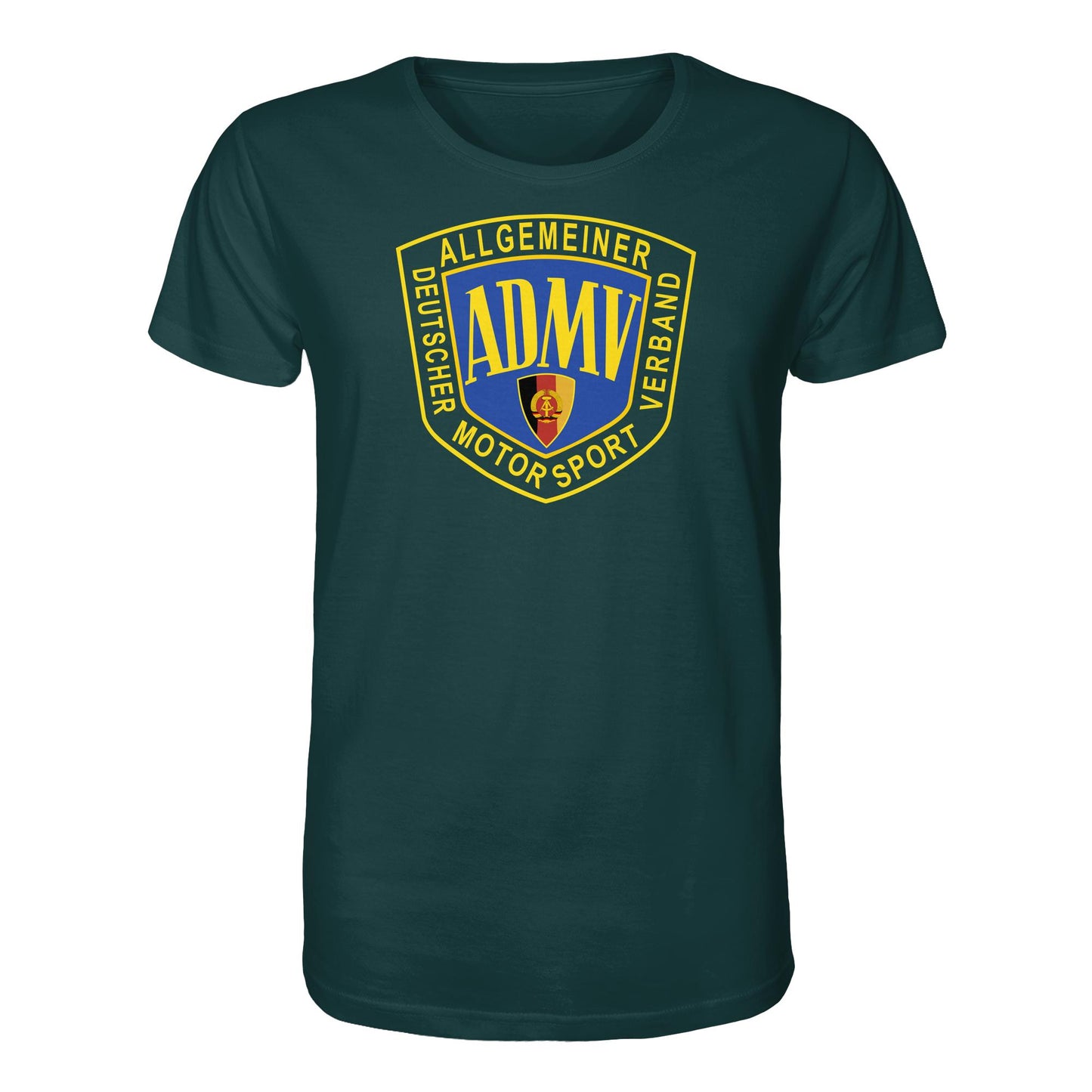 DDR Ostalgie Bio-Shirt Unisex • ADMV MOTORSPORTVERBAND DER DDR