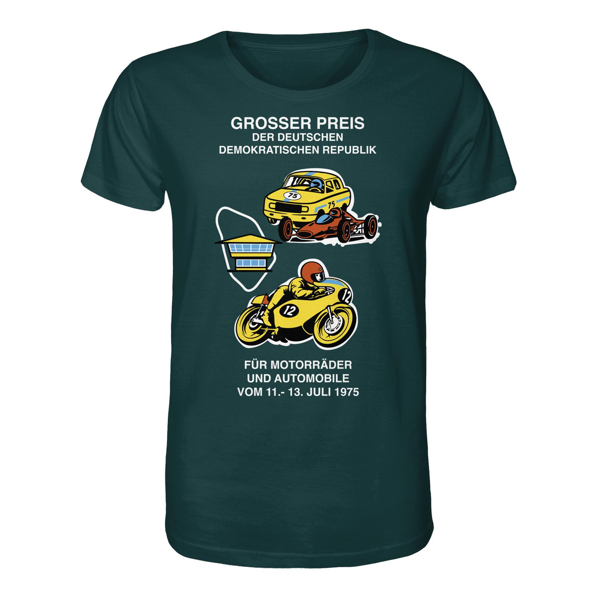 DDR Ostalgie Bio-Shirt Unisex • GROSSER PREIS DER DDR 1975