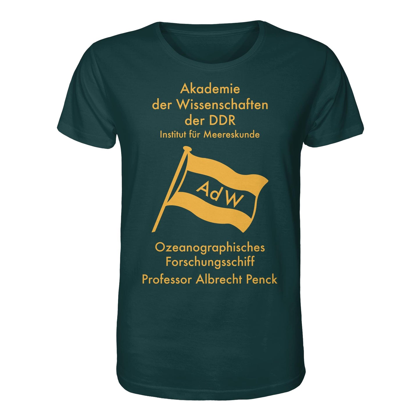 DDR Ostalgie Bio-Shirt Unisex • OZEONOGRAPHISCHES FORSCHUNGSSCHIFF ALBRECHT PENCK