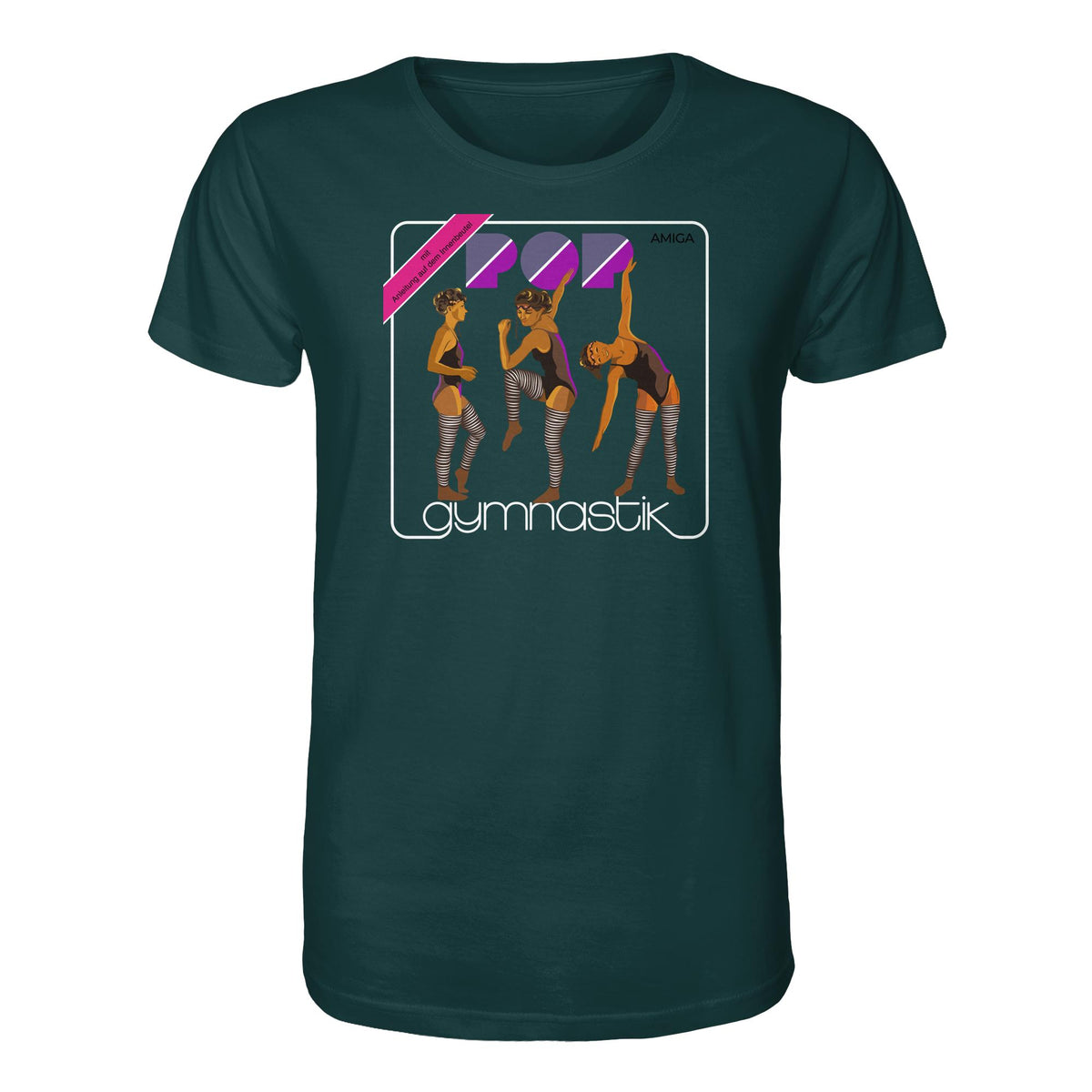 DDR Ostalgie Bio-Shirt Unisex • AMIGA POP-GYMNASTIK (ORIGINAL PLATTENCOVER)