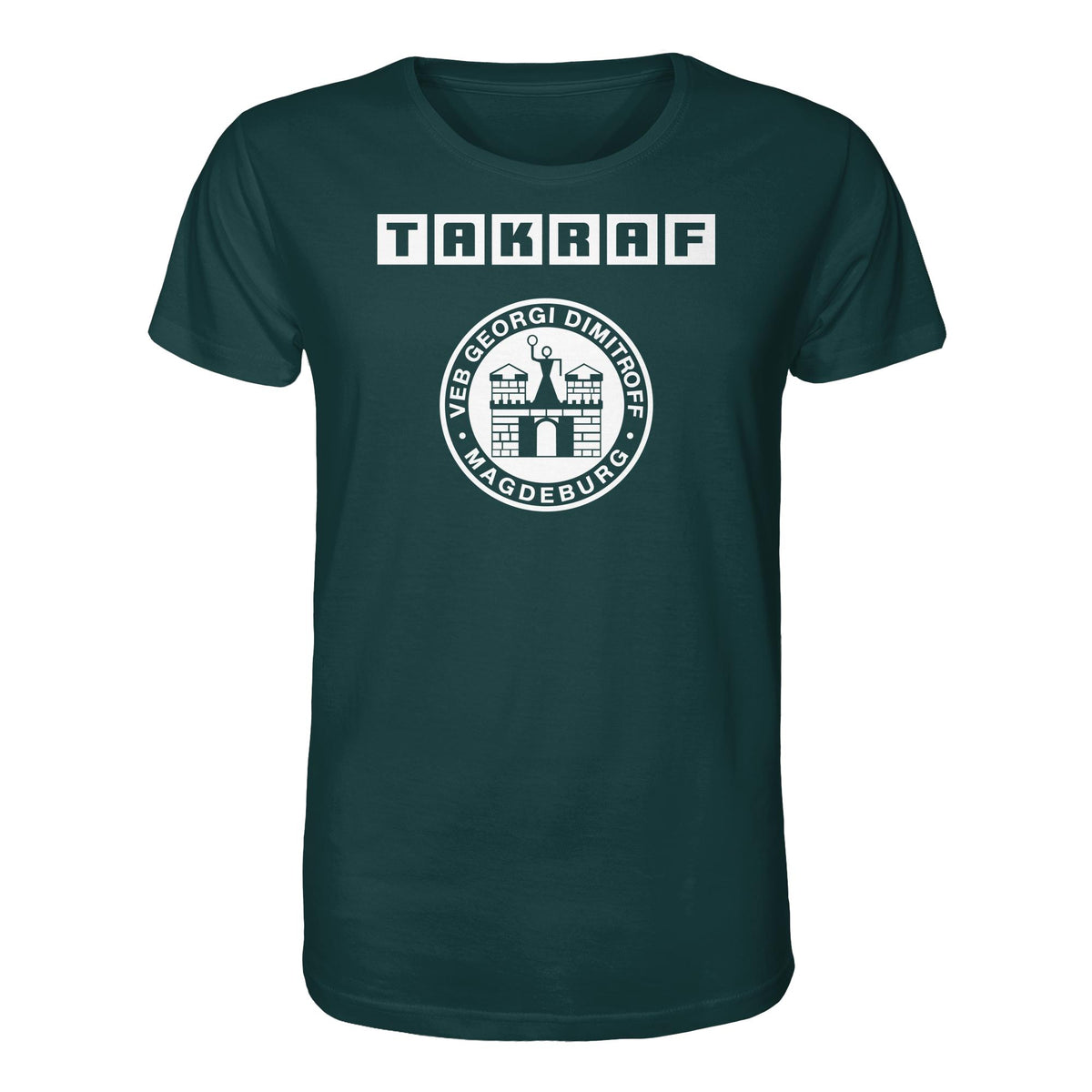 DDR Ostalgie Bio-Shirt Unisex • TAKRAF - VEB GEORGI DIMITROFF MAGDEBURG
