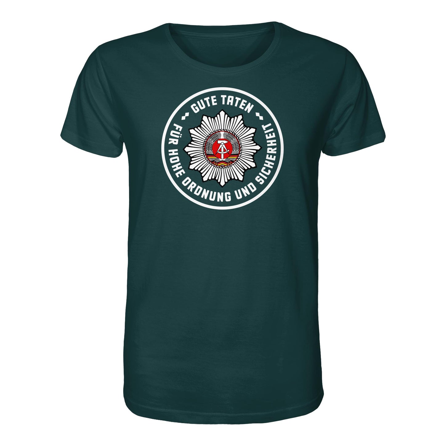 DDR Ostalgie Bio-Shirt Unisex • ABZEICHEN VOLKSPOLIZEI FÜR JUNGE PIONIERE