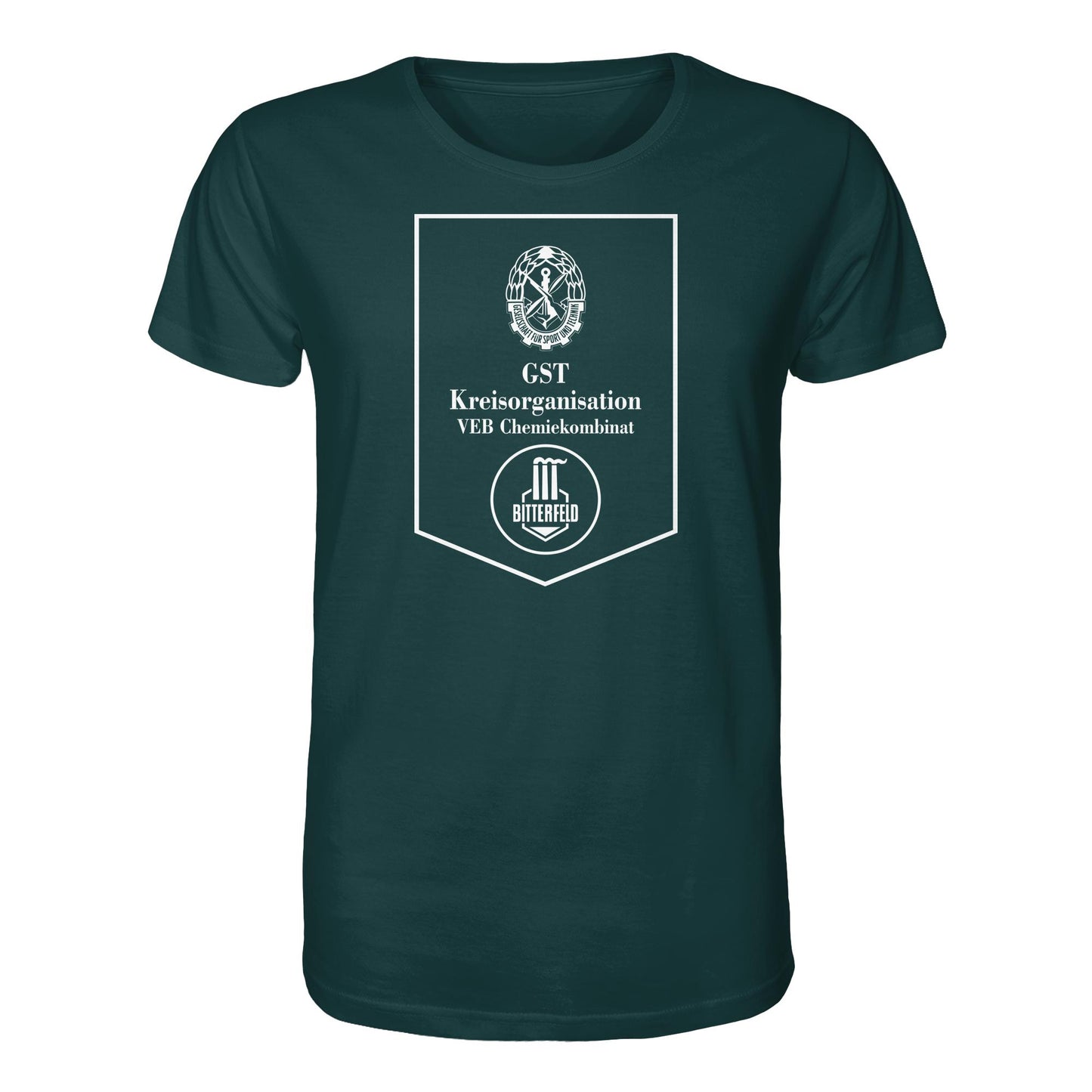 DDR Ostalgie Bio-Shirt Unisex • GST DES VEB CHEMIEKOMBINAT BITTERFELD