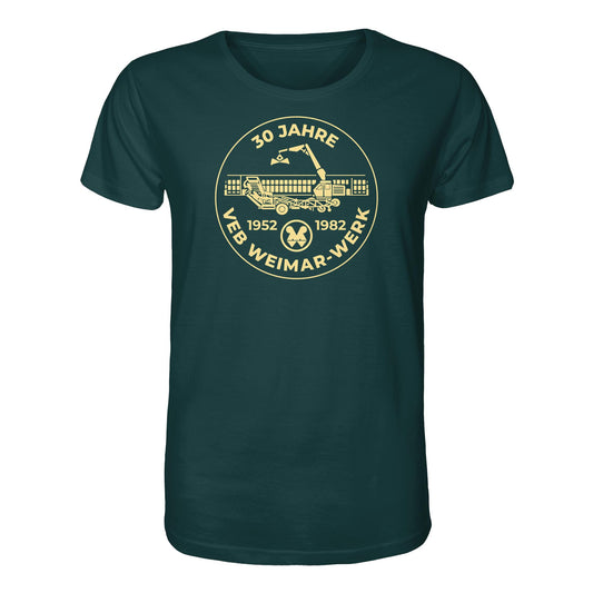 DDR Ostalgie Bio-Shirt Unisex • 30 JAHRE VEB WEIMAR-WERK