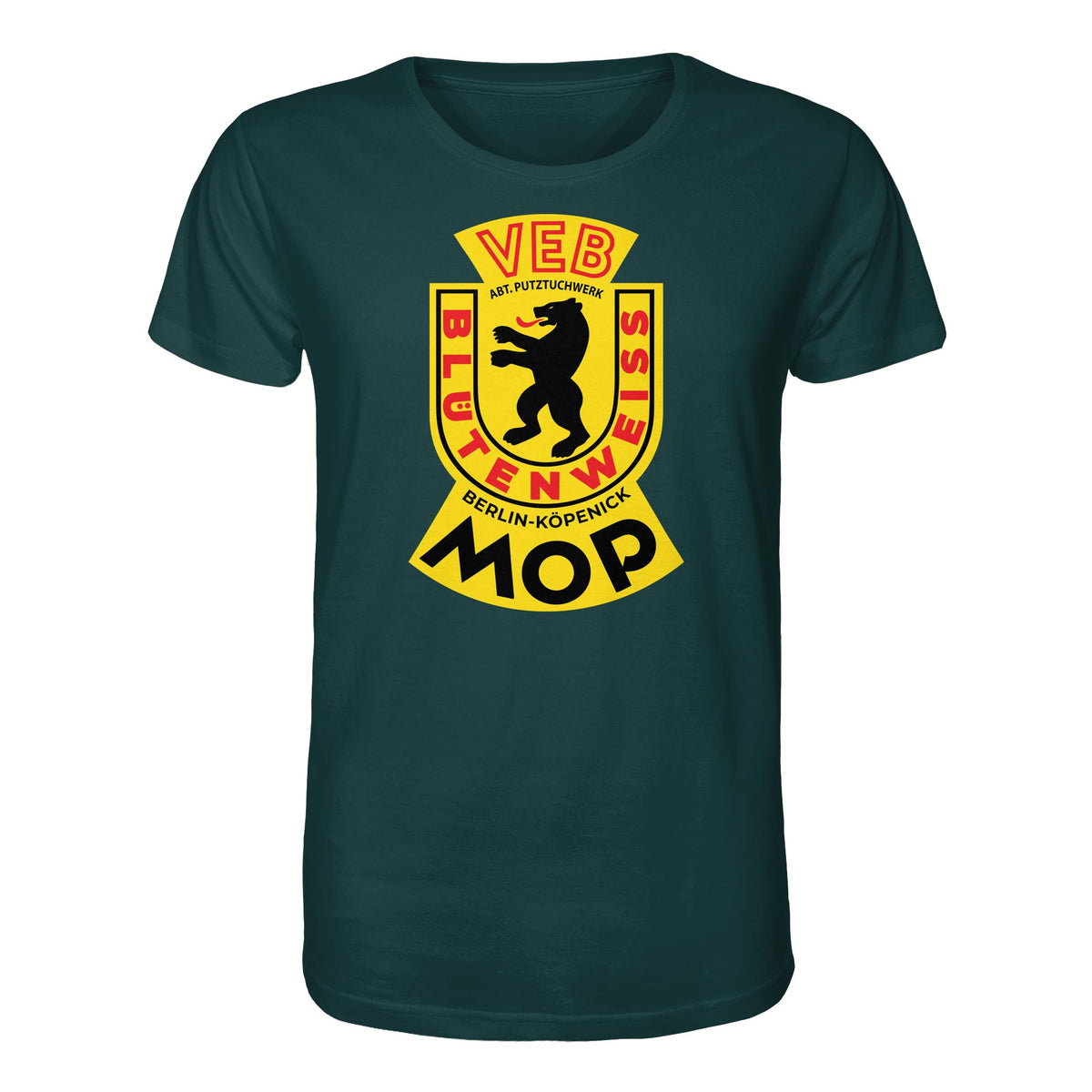 DDR Ostalgie Bio-Shirt Unisex • VEB PUTZTUCHWERK BERLIN-KÖPENICK