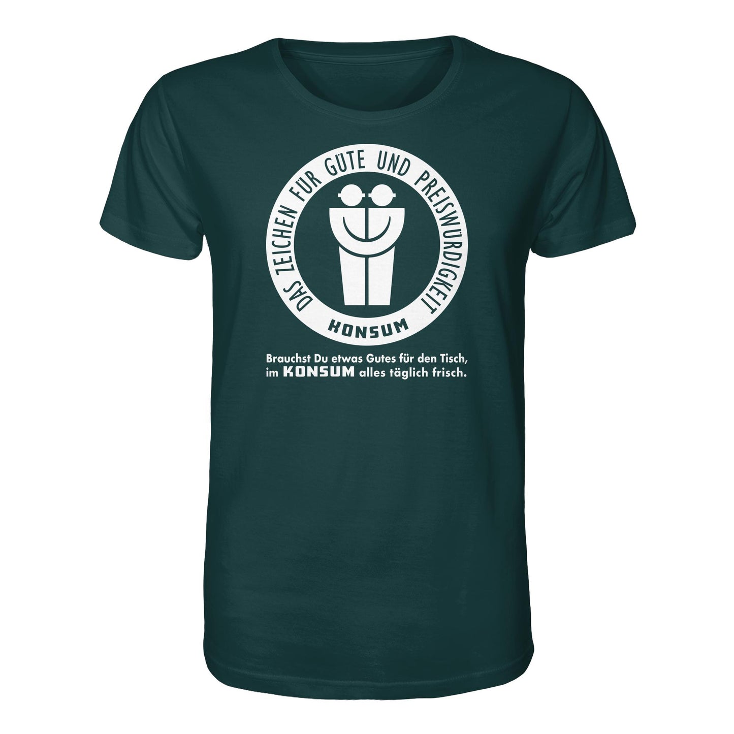 DDR Ostalgie Bio-Shirt Unisex • KONSUM - DAS ZEICHEN FÜR GÜTE UND PREISWÜRDIGKEIT