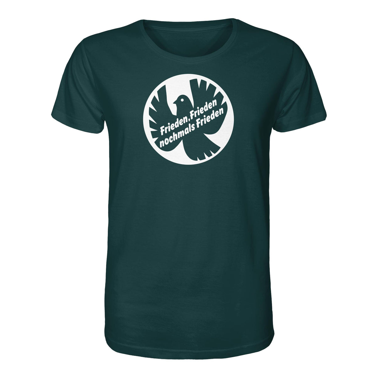 DDR Ostalgie Bio-Shirt Unisex • FRIEDEN, FRIEDEN NOCHMALS FRIEDEN (ORIGINAL BANNER)
