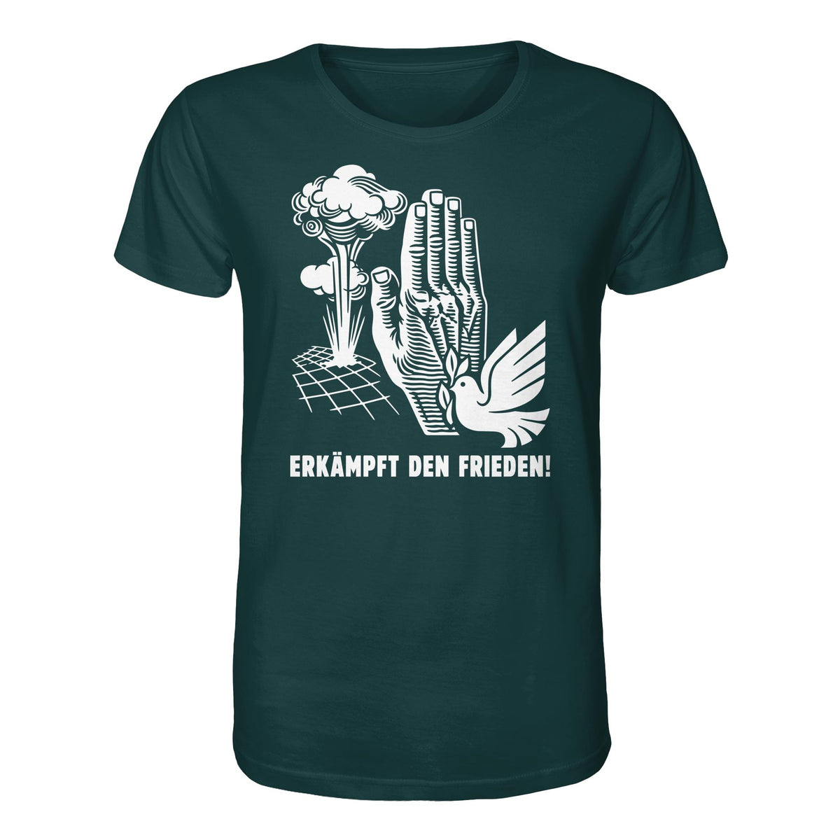 DDR Ostalgie Bio-Shirt Unisex • ERKÄMPFT DEN FRIEDEN! (ORIGINAL-PLAKAT)