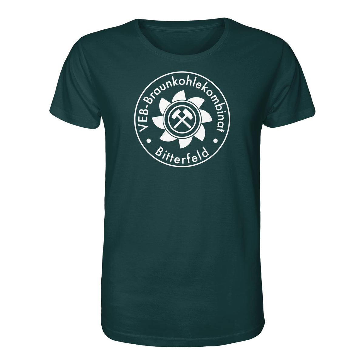 DDR Ostalgie Bio-Shirt Unisex • VEB BRAUNKOHLEKOMBINAT BITTERFELD