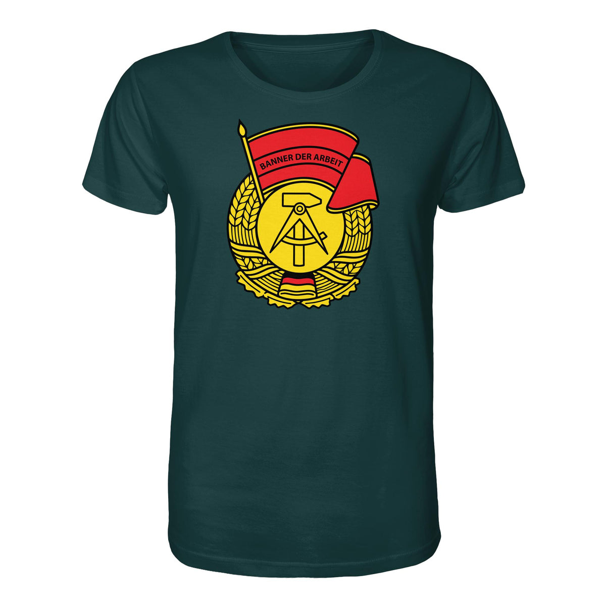 DDR Ostalgie Bio-Shirt Unisex • BANNER DER ARBEIT