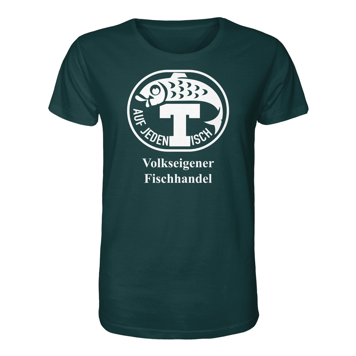 DDR Ostalgie Bio-Shirt Unisex • VEB VOLKSEIGENER FISCHHANDEL