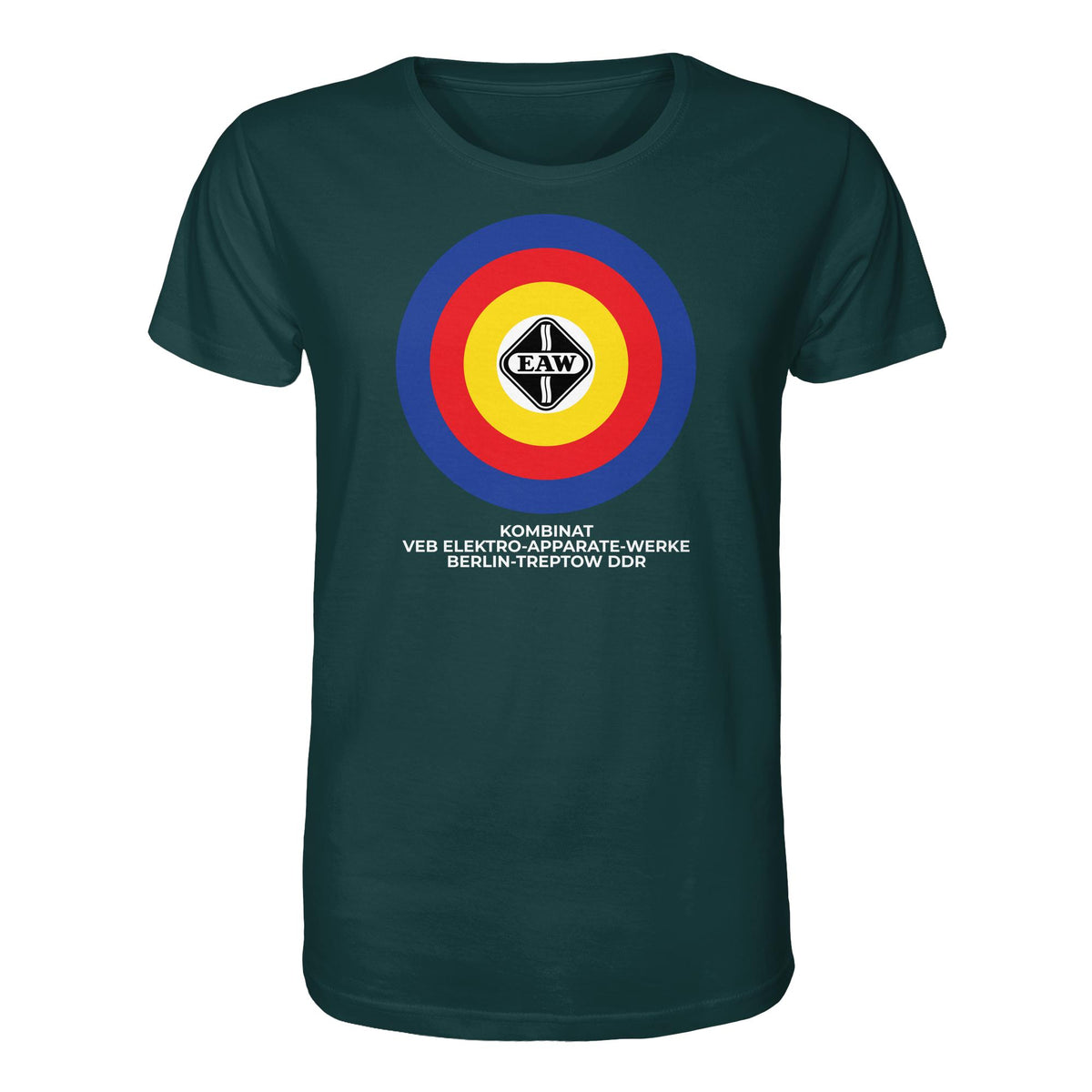 DDR Ostalgie Bio-Shirt Unisex • VEB ELEKTRO-APPARATE-WERKE BERLIN-TREPTOW