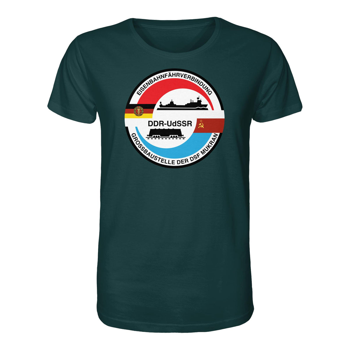DDR Ostalgie Bio-Shirt Unisex • GROSSBAUSTELLE DER DSF MUKRAN