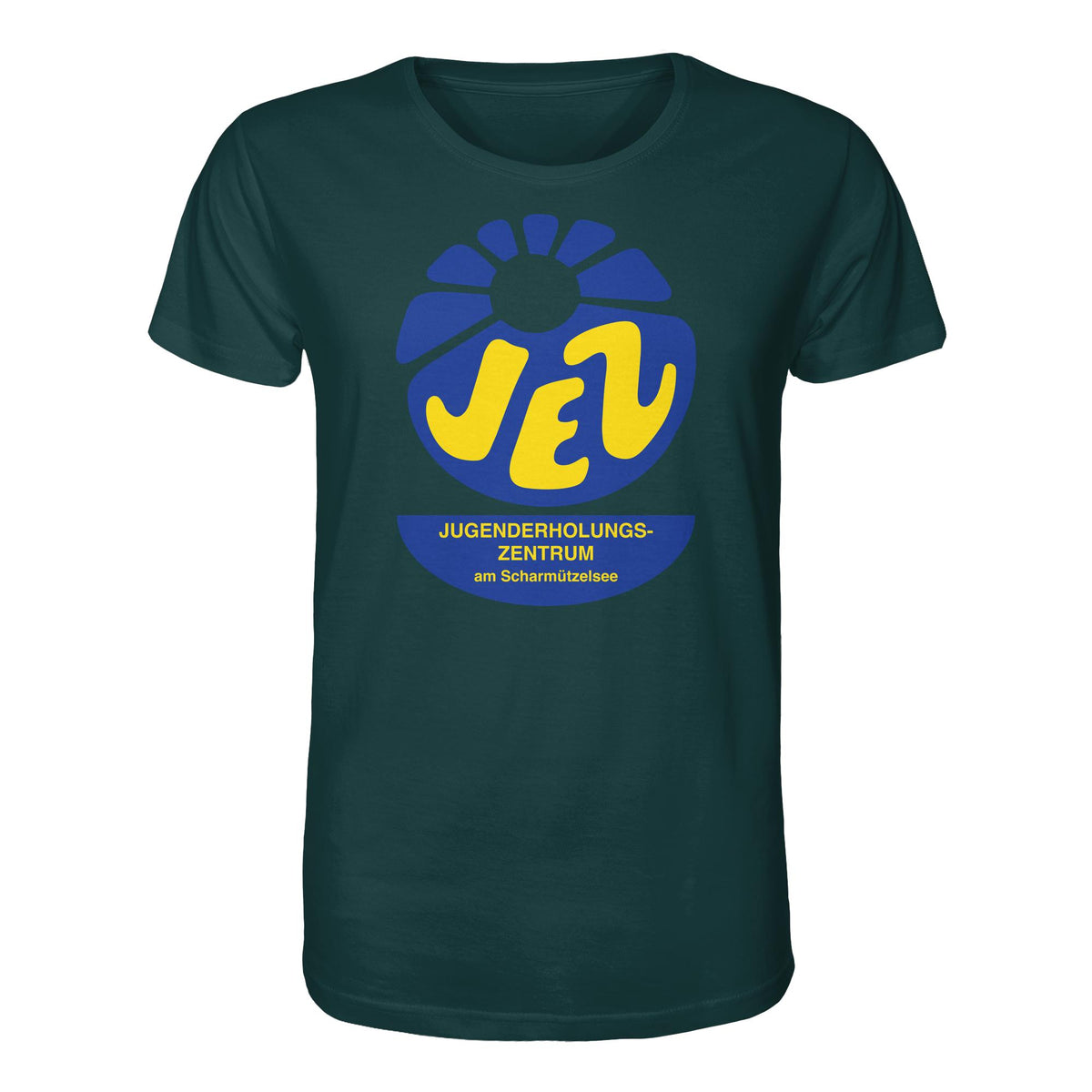 DDR Ostalgie Bio-Shirt Unisex • JEZ - JUGENDERHOLUNGSZENTRUM SCHARMÜTZELSEE