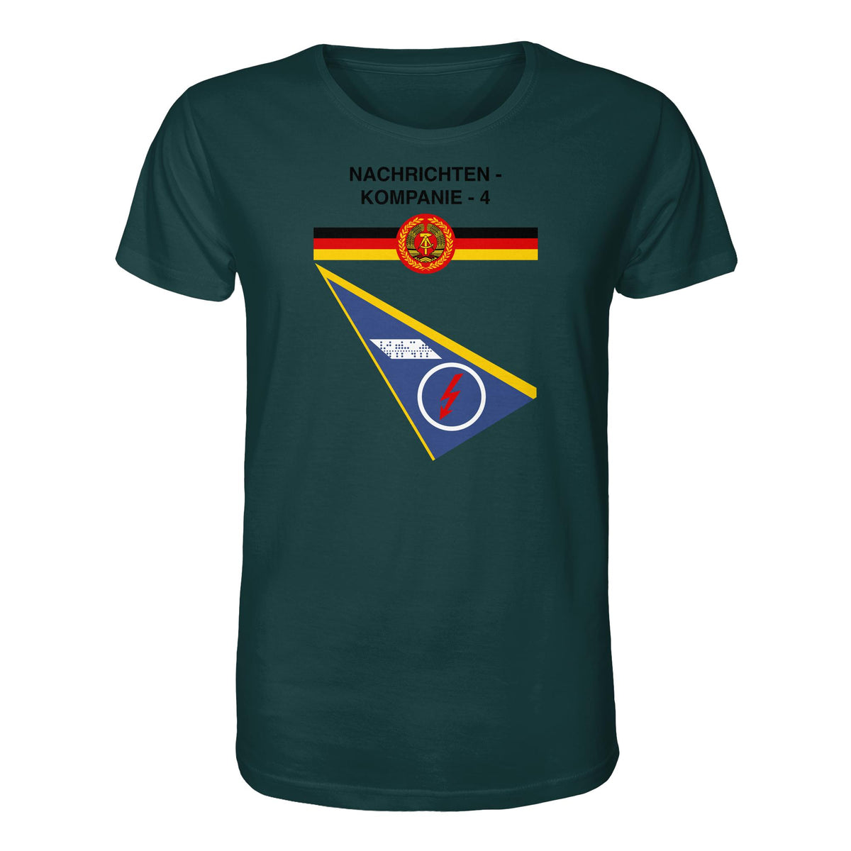 DDR Ostalgie Bio-Shirt Unisex • NVA - NACHRICHTENKOMPANIE 4