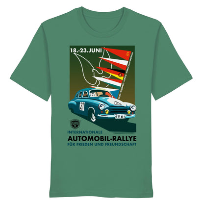 ORGANIC BIO SHIRT UNISEX • INTERNATIONALE RALLYE WARTBURG 1961 (ORIGINAL-PLAKAT)