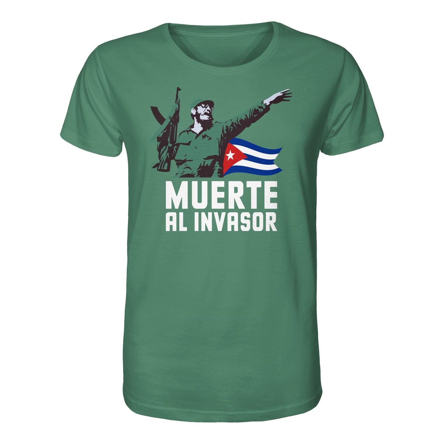DDR Ostalgie Bio-Shirt Unisex • KUBA - MUERTE AL INVASOR
