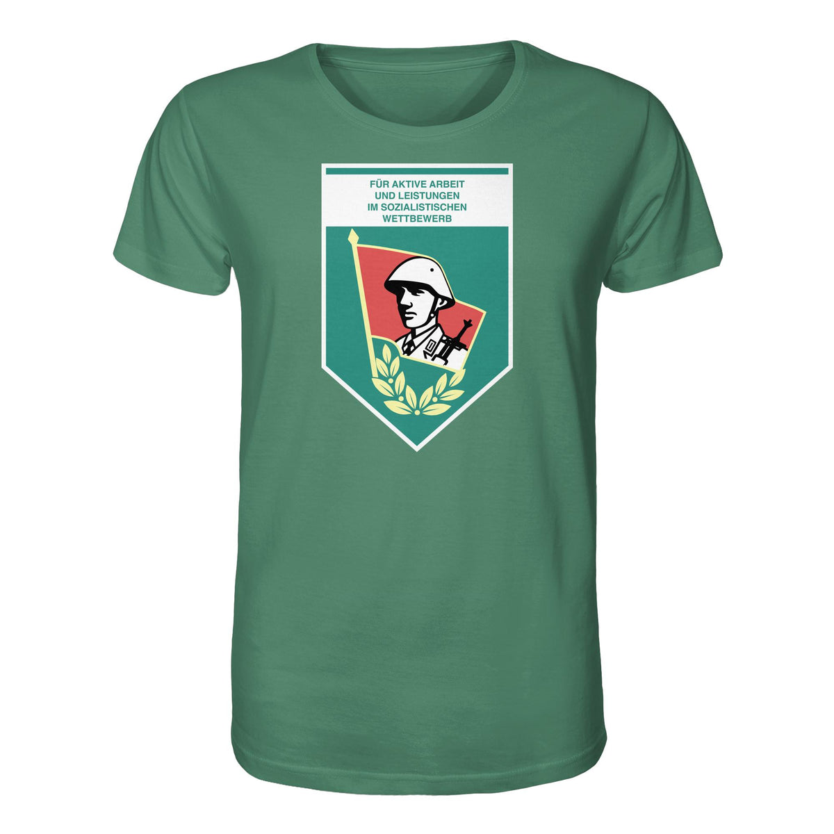 DDR Ostalgie Bio-Shirt Unisex • FÜR AKTIVE LEISTUNG UND ARBEIT (ORIGINAL WIMPEL)