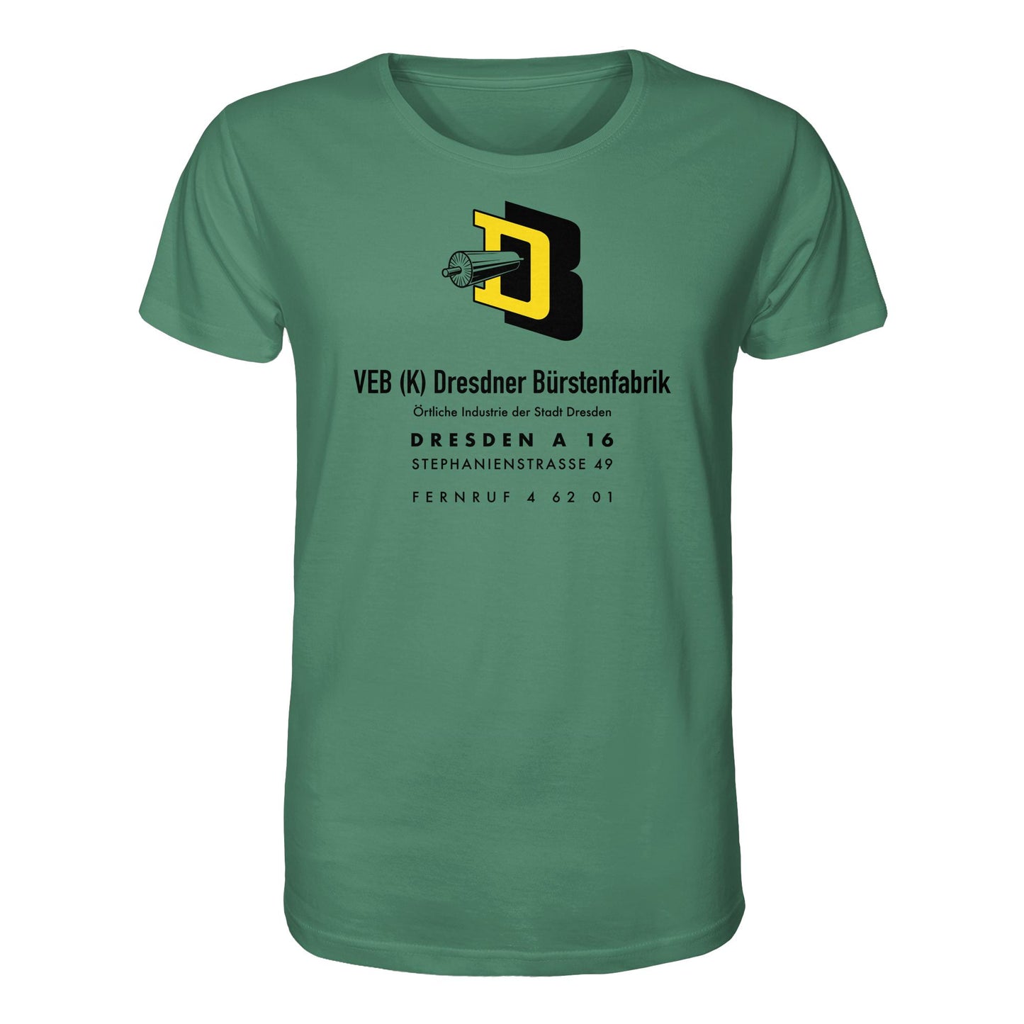 DDR Ostalgie Bio-Shirt Unisex • VEB DRESDNER BÜRSTENFABRIK
