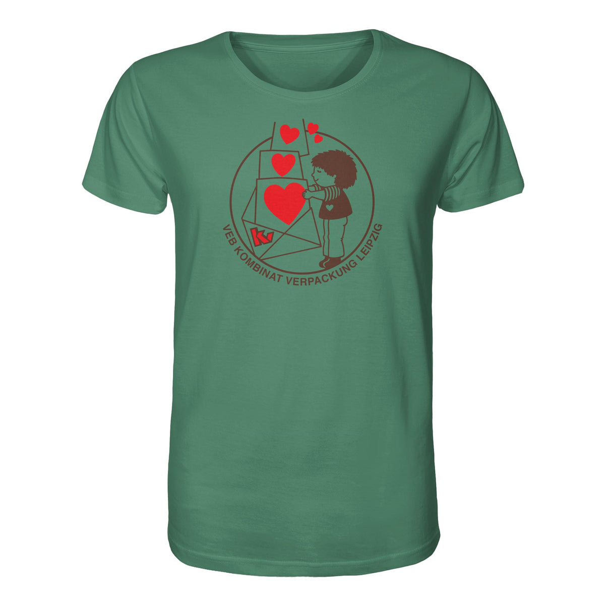 DDR Ostalgie Bio-Shirt Unisex • VEB KOMBINAT VERPACKUNG LEIPZIG