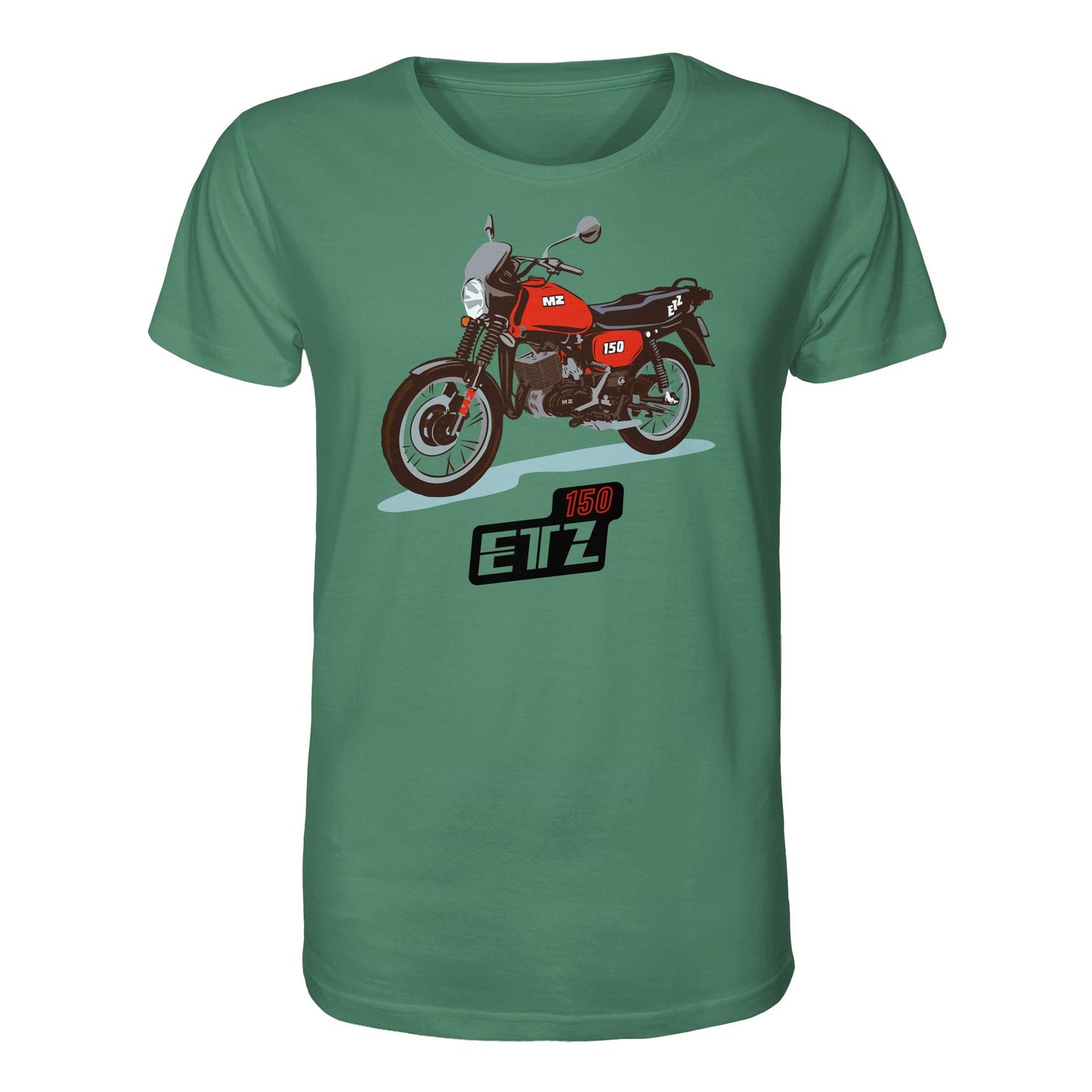 ORGANIC BIO SHIRT UNISEX • MZ ETZ 150 ROT (ORIGINAL DDR-PLAKAT)