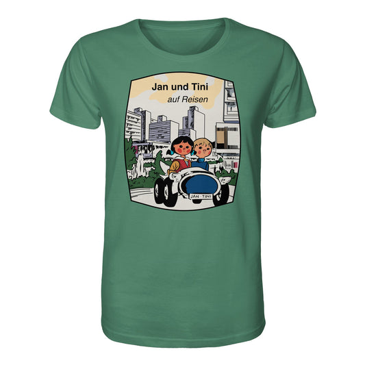 DDR Ostalgie Bio-Shirt Unisex • JAN UND TINI AUF REISEN (ORIGINAL QUARTETT)