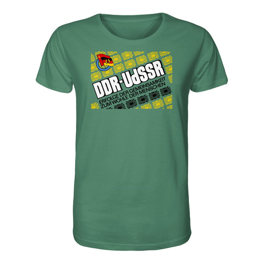 DDR Ostalgie Bio-Shirt Unisex • DDR - UDSSR: ERFOLGE DER GEMEINSAMKEIT