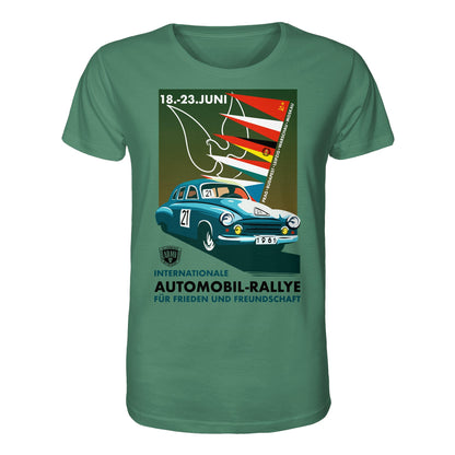 ORGANIC BIO SHIRT UNISEX • INTERNATIONALE RALLYE WARTBURG 1961 (ORIGINAL-PLAKAT)