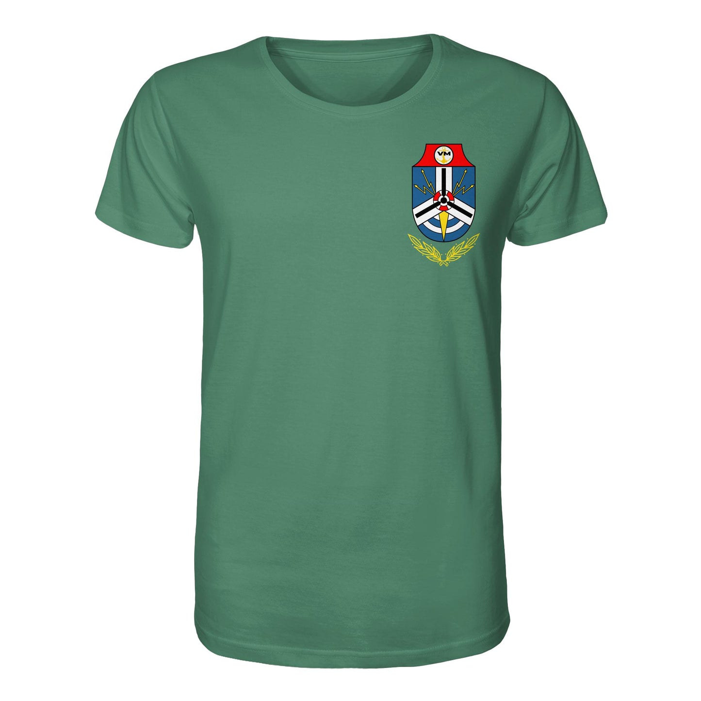 DDR Ostalgie Bio-Shirt Unisex • NVA EMBLEM - MARINEGESCHWADER 18 - KURT BARTHEL