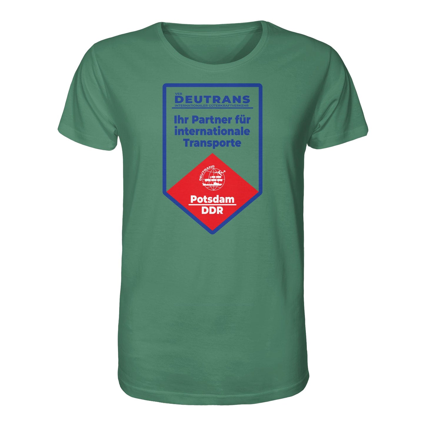 DDR Ostalgie Bio-Shirt Unisex • VEB DEUTRANS - POTSDAM