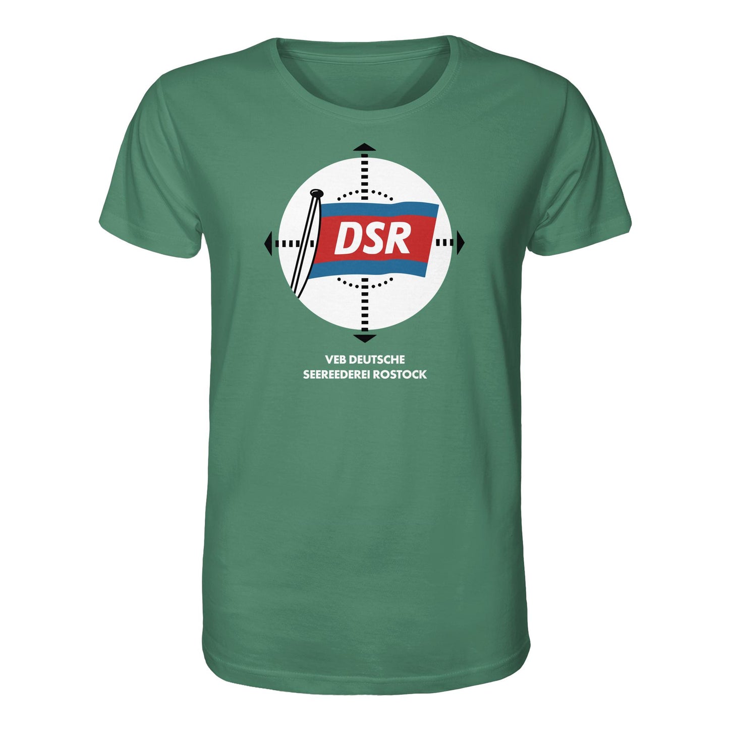 DDR Ostalgie Bio-Shirt Unisex • DSR - VEB DEUTSCHE SEEREEDEREI ROSTOCK