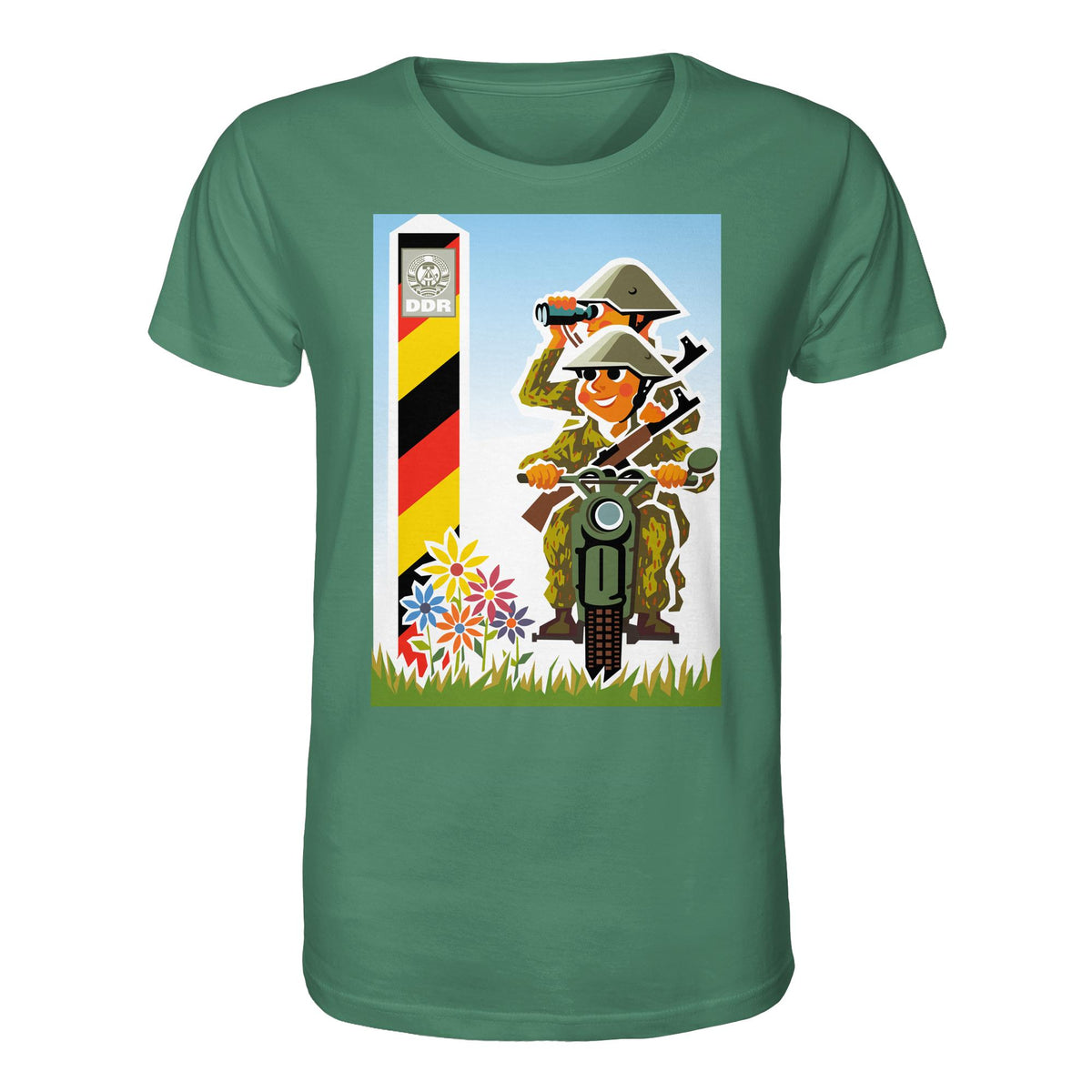 DDR Ostalgie Bio-Shirt Unisex • NVA-GRENZTRUPPEN (ORIGINAL-PLAKAT)