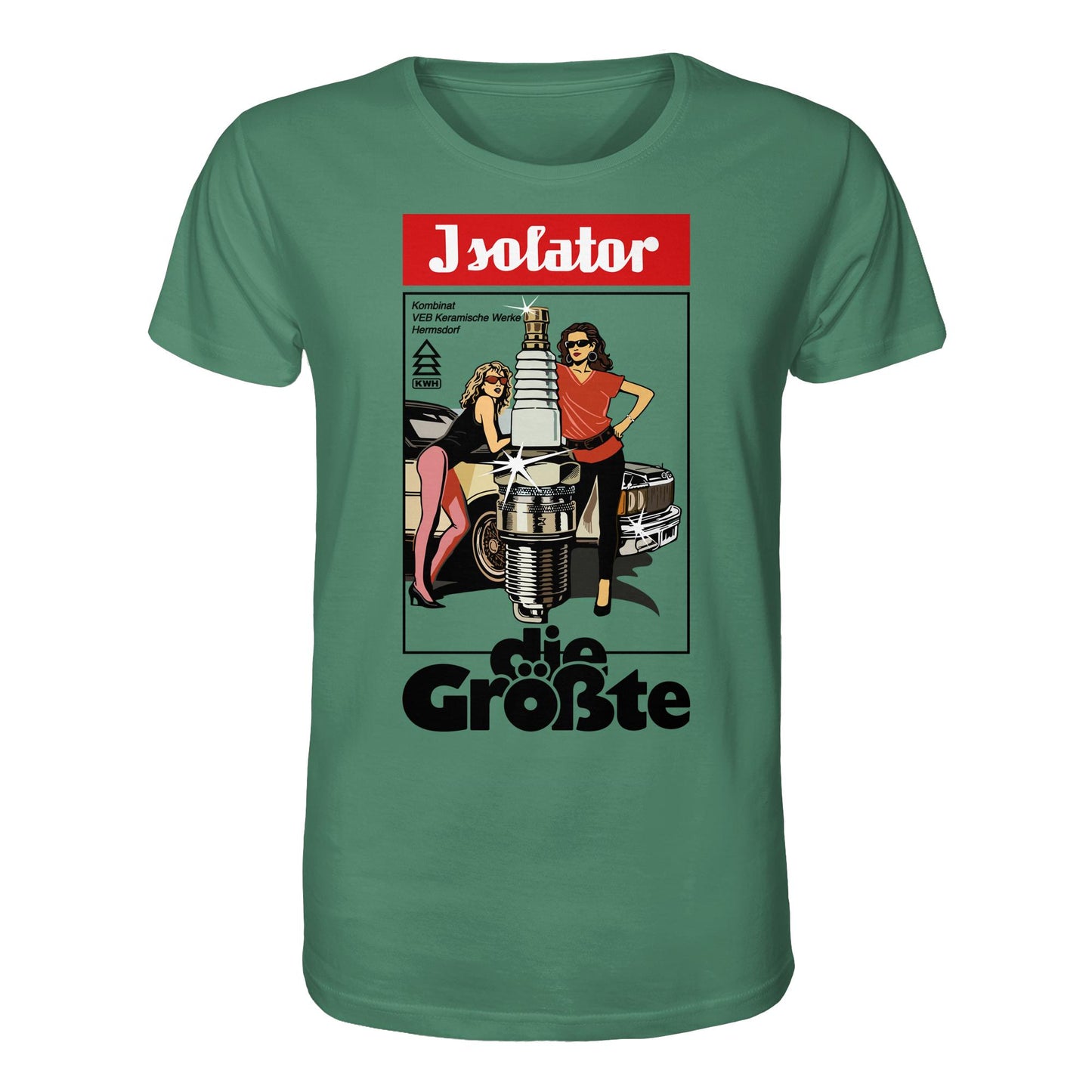DDR Ostalgie Bio-Shirt Unisex • ISOLATOR - DIE GRÖSSTE (ORIGINAL POSTER)