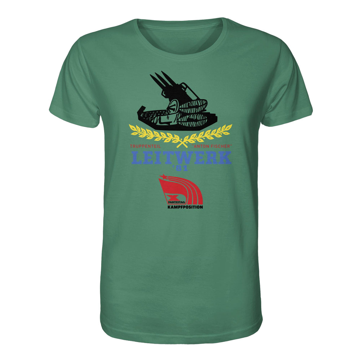 DDR Ostalgie Bio-Shirt Unisex • LEITWERK 81, TRUPPENTEIL ANTON FISCHER