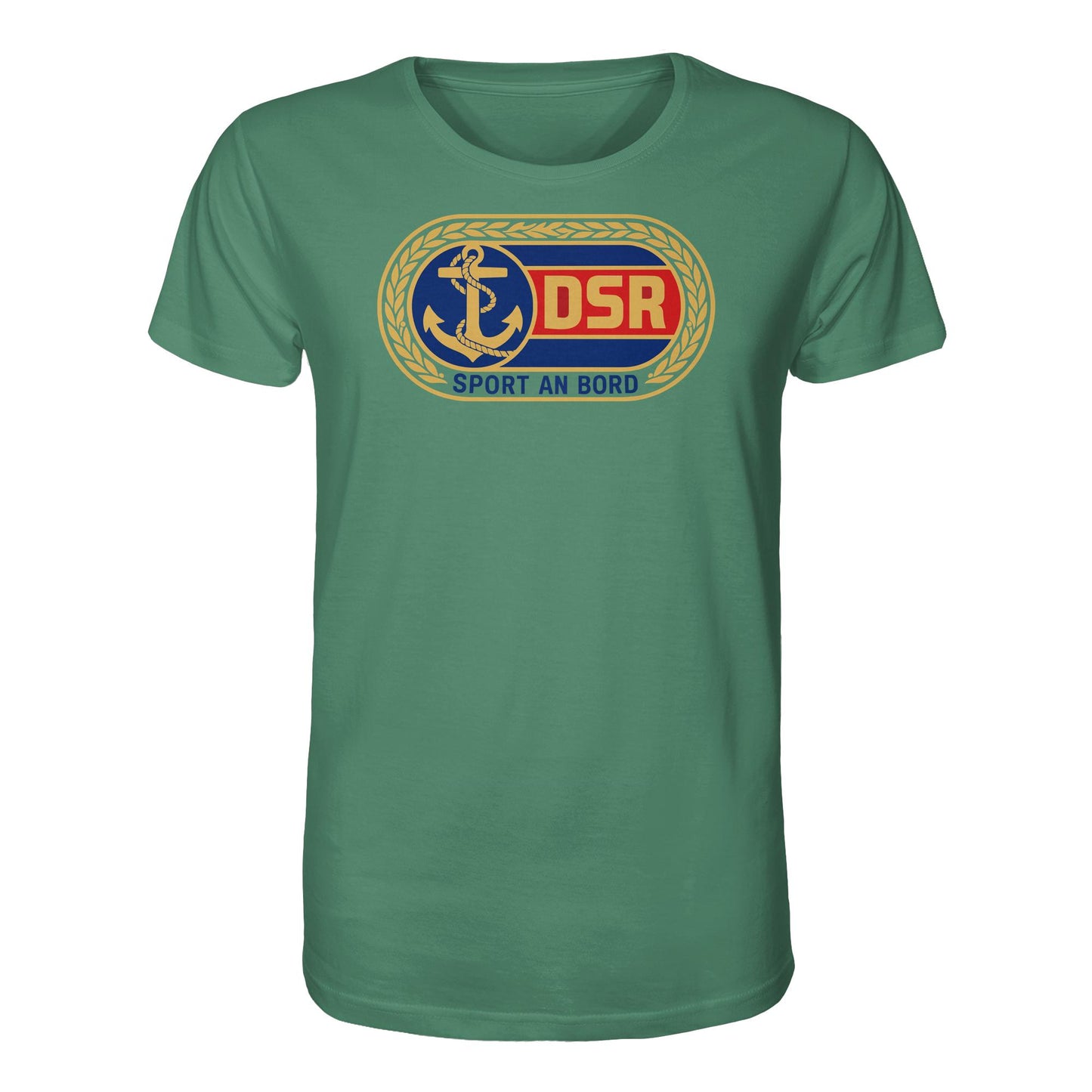DDR Ostalgie Bio-Shirt Unisex • DSR - SPORT AN BORD (ORIGINAL ANSTECKER)