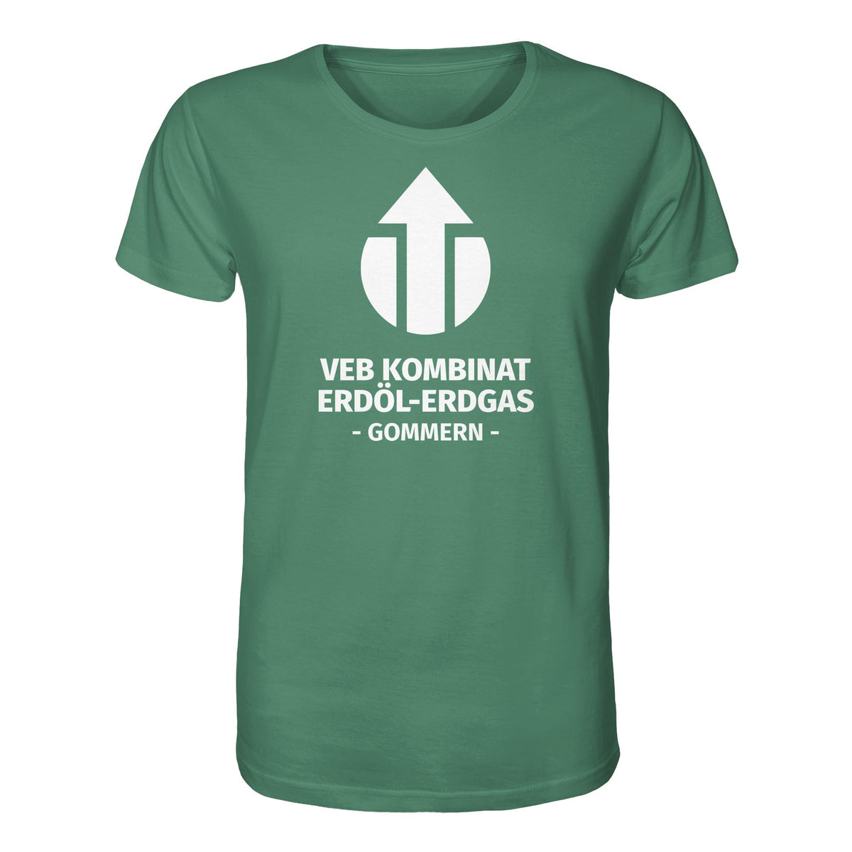 DDR Ostalgie Bio-Shirt Unisex • VEB KOMBINAT ERDÖL-ERDGAS GOMMERN
