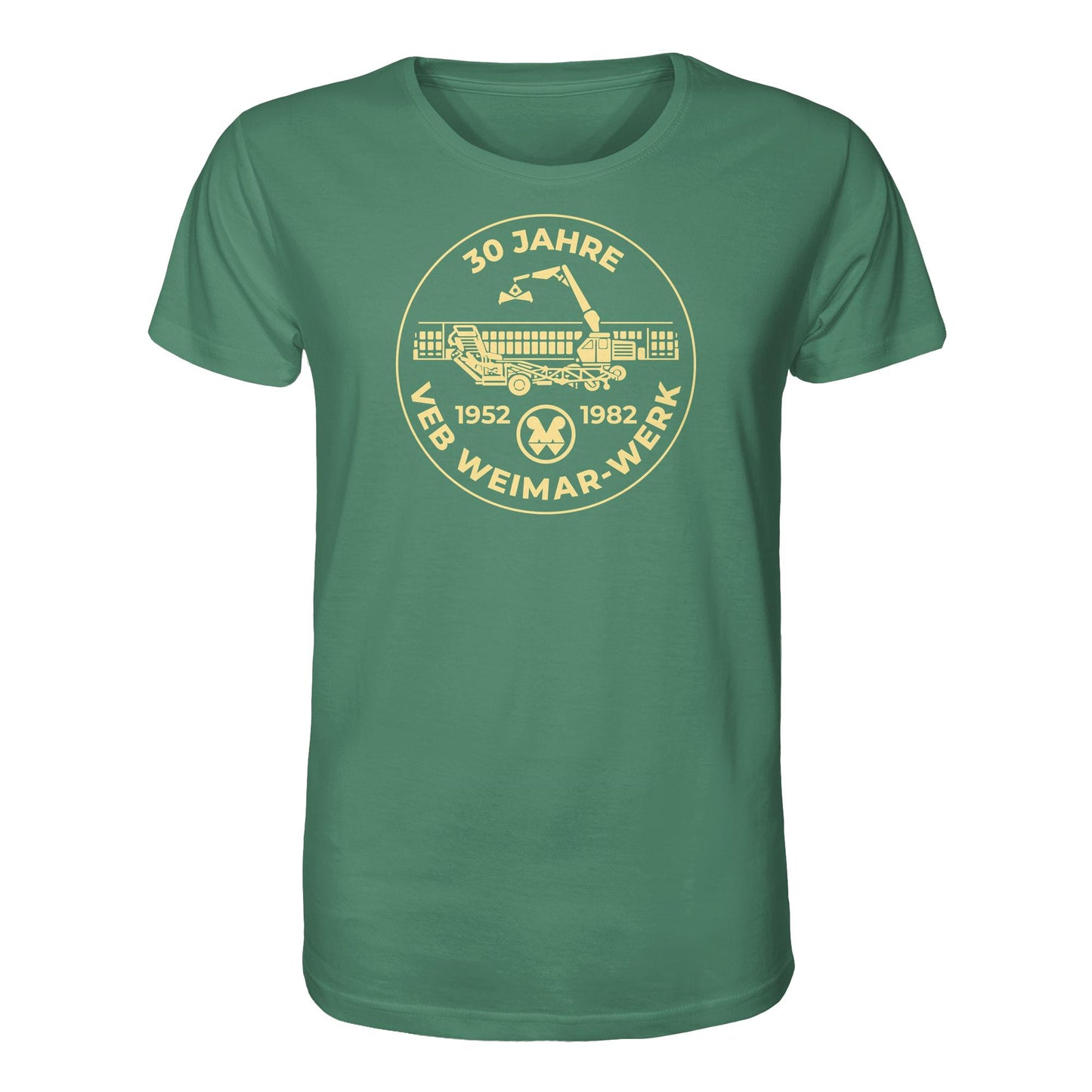 DDR Ostalgie Bio-Shirt Unisex • 30 JAHRE VEB WEIMAR-WERK