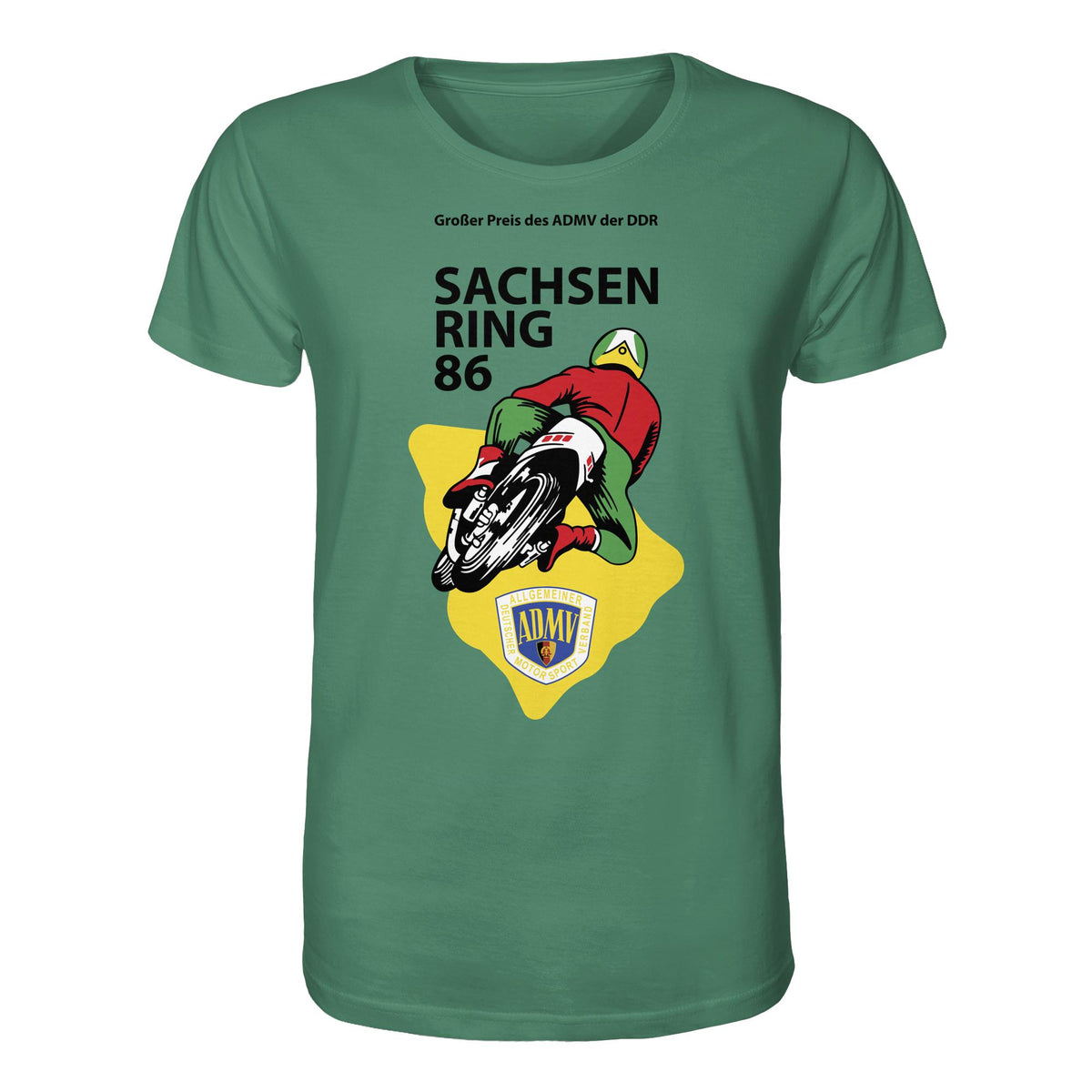 DDR Ostalgie Bio-Shirt Unisex • GROSSER PREIS DER DDR - SACHSENRING 1986
