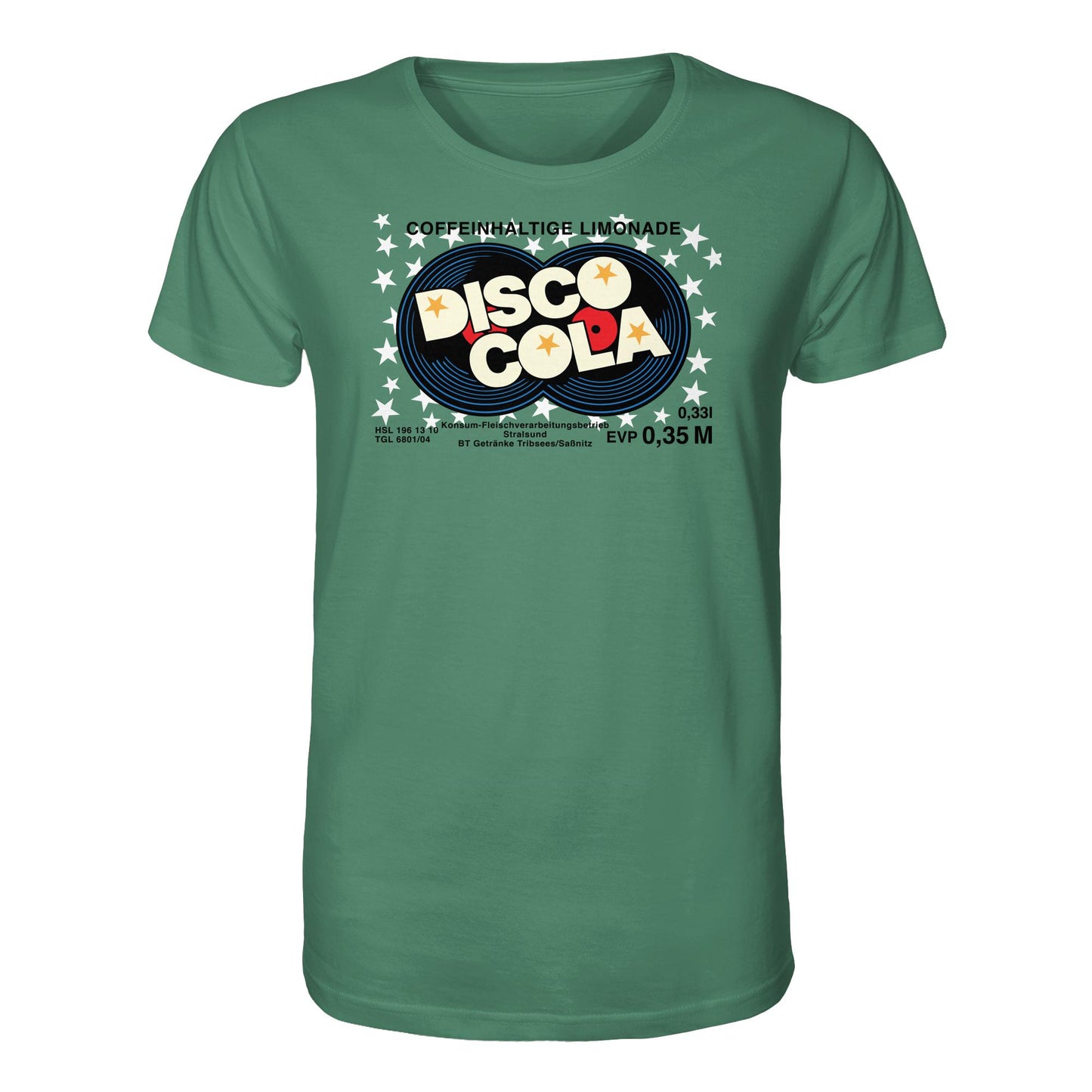 DDR Ostalgie Bio-Shirt Unisex • DISCO COLA - ORIGINAL ETIKETT