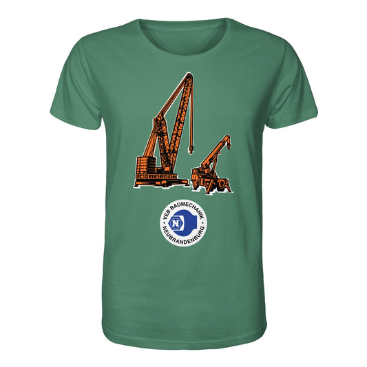 DDR Ostalgie Bio-Shirt Unisex • VEB BAUMECHANIK NEUBRANDENBURG