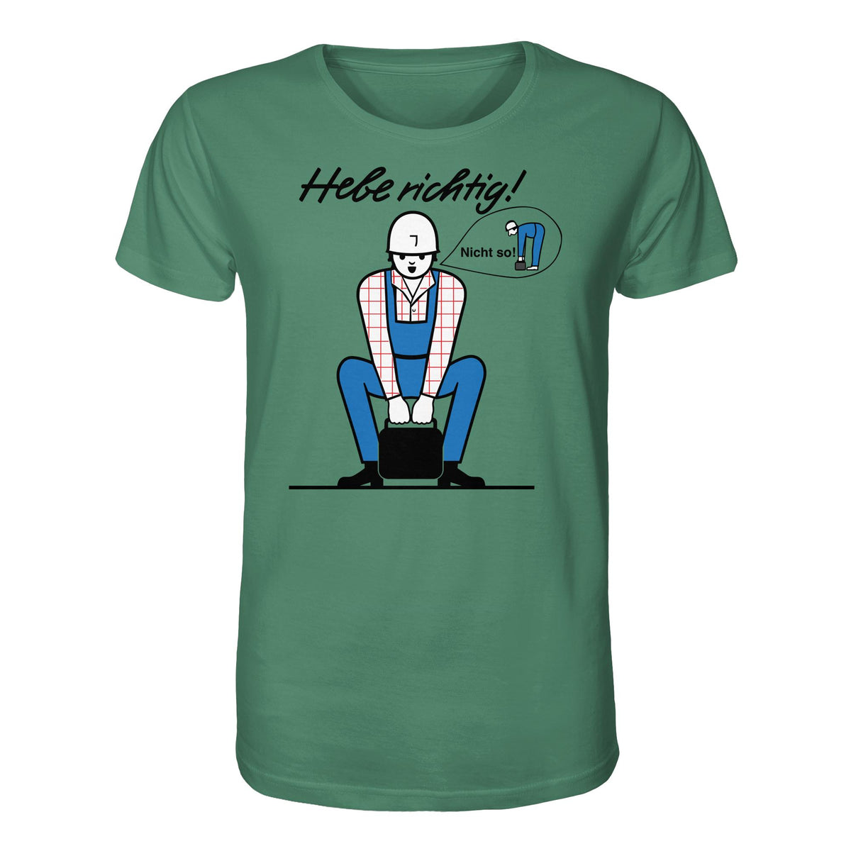 DDR Ostalgie Bio-Shirt Unisex • HEBE RICHTIG! (ORIGINAL SCHILD)