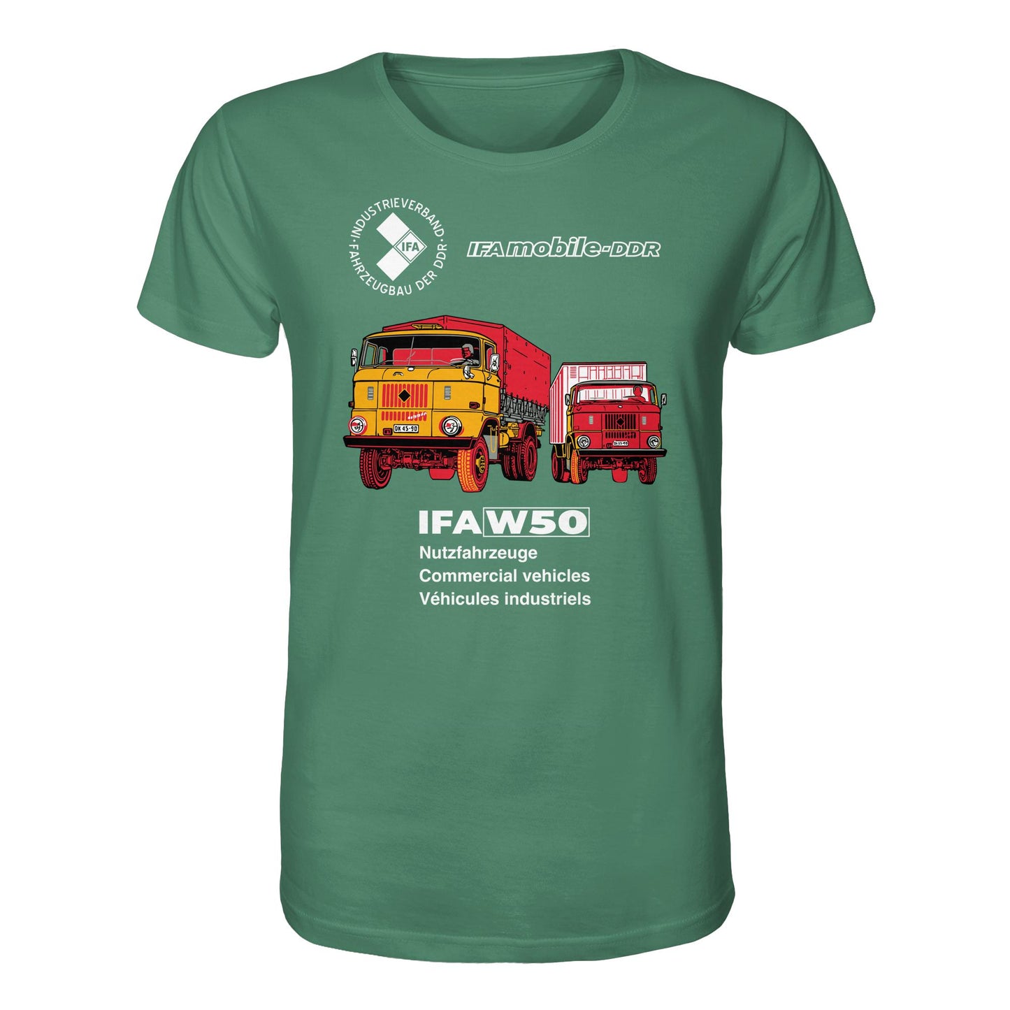 DDR Ostalgie Bio-Shirt Unisex • IFA W50 (ORIGINAL POSTER)